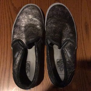 Metallic Slip-On Sneakers